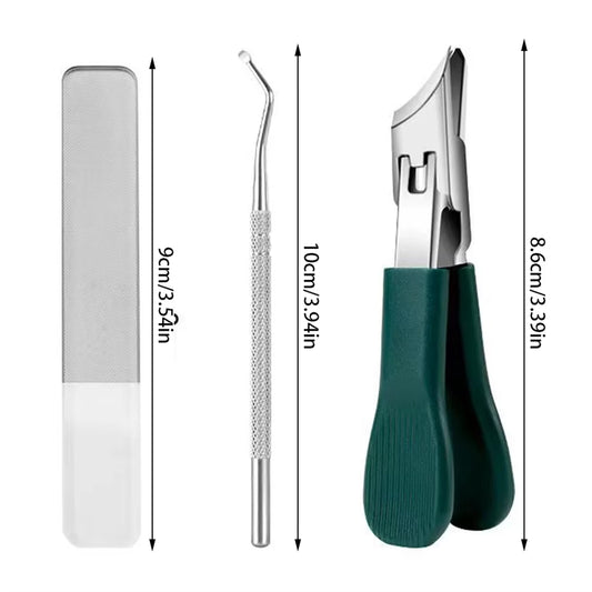 Anti-Splash Slanted Nail Clipper For Thick Hard Toenails Dedicated Nail Clippers Portable Fingernail Trimmer Set