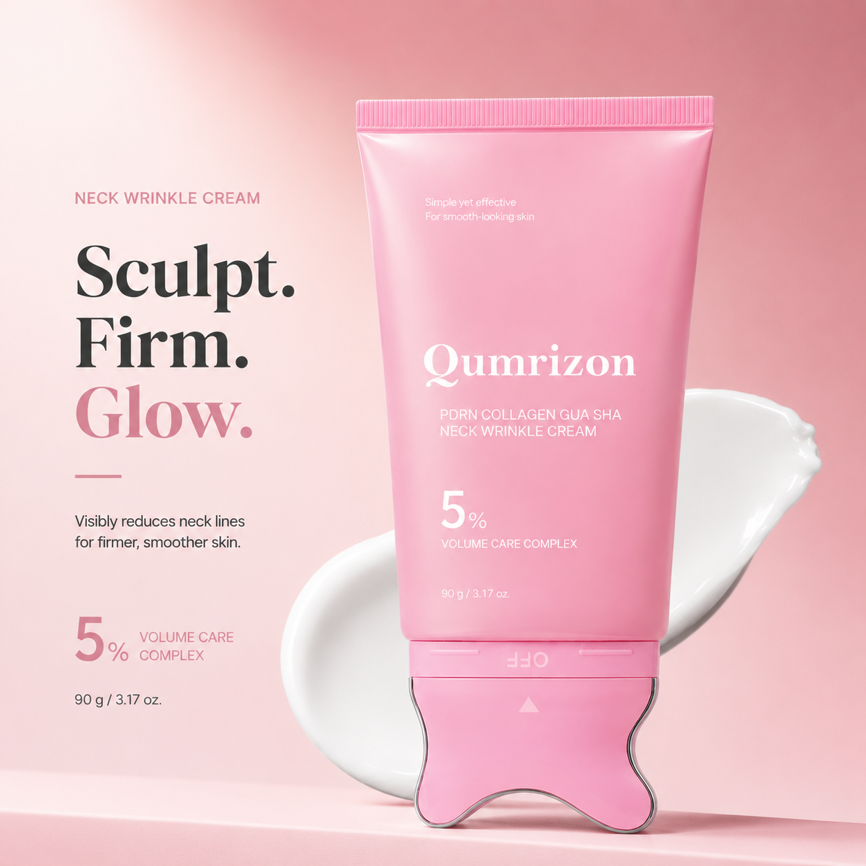Qumrizon PDRN Collagen Gua Sha Cream